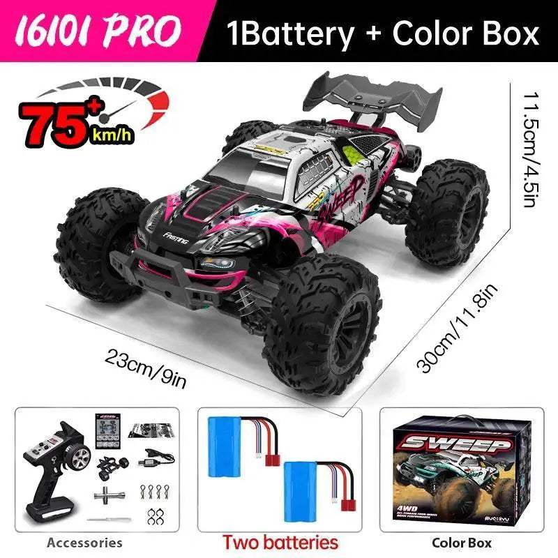  WLtoys 16101 Pro 1:16 75KM/H 4WD RC Car Gift for Kids -  ToylandEU™