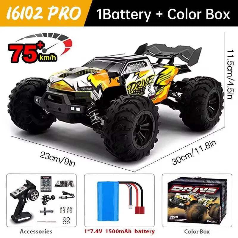 WLtoys 16101 Pro 1:16 75KM/H 4WD RC Car Gift for Kids -  ToylandEU™