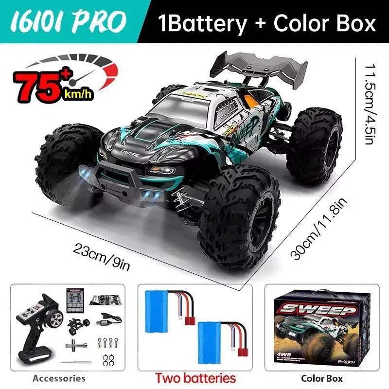  WLtoys 16101 Pro 1:16 75KM/H 4WD RC Car Gift for Kids -  ToylandEU™