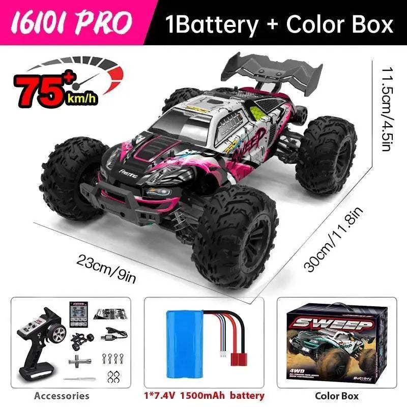  WLtoys 16101 Pro 1:16 75KM/H 4WD RC Car Gift for Kids -  ToylandEU™