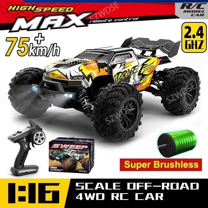  WLtoys 16101 Pro 1:16 75KM/H 4WD RC Car Gift for Kids -  ToylandEU™