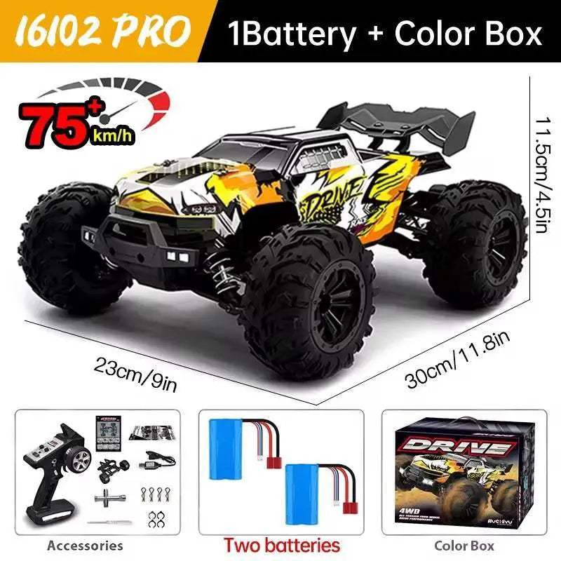  WLtoys 16101 Pro 1:16 75KM/H 4WD RC Car Gift for Kids -  ToylandEU™