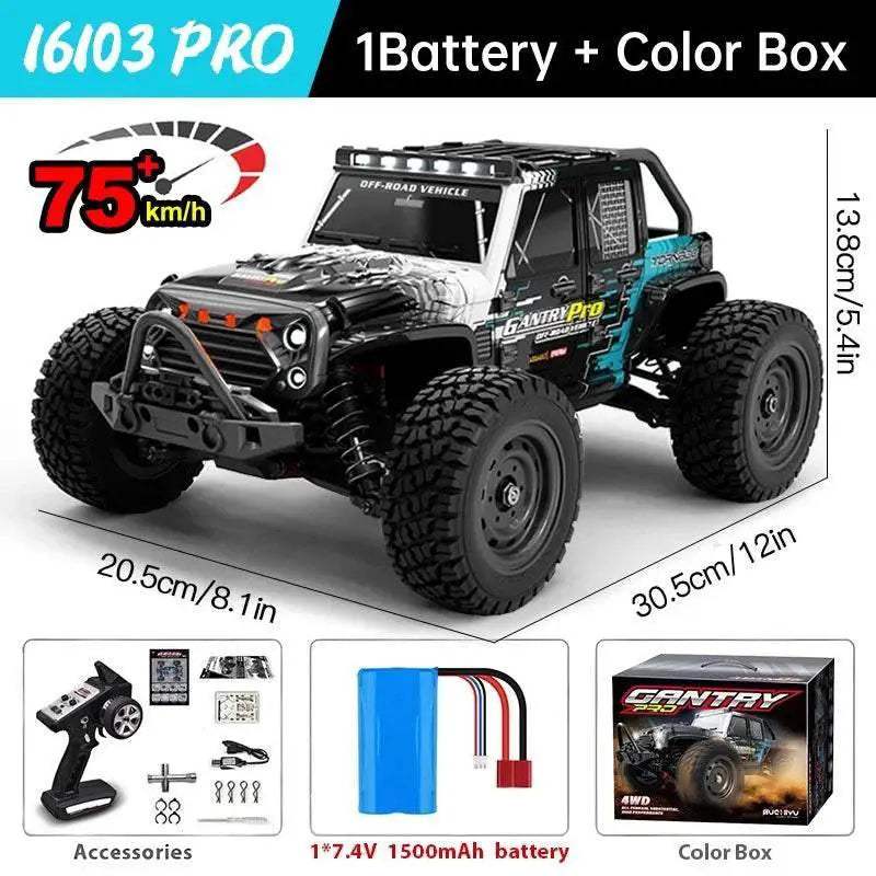  WLtoys 16101 Pro 1:16 75KM/H 4WD RC Car Gift for Kids -  ToylandEU™