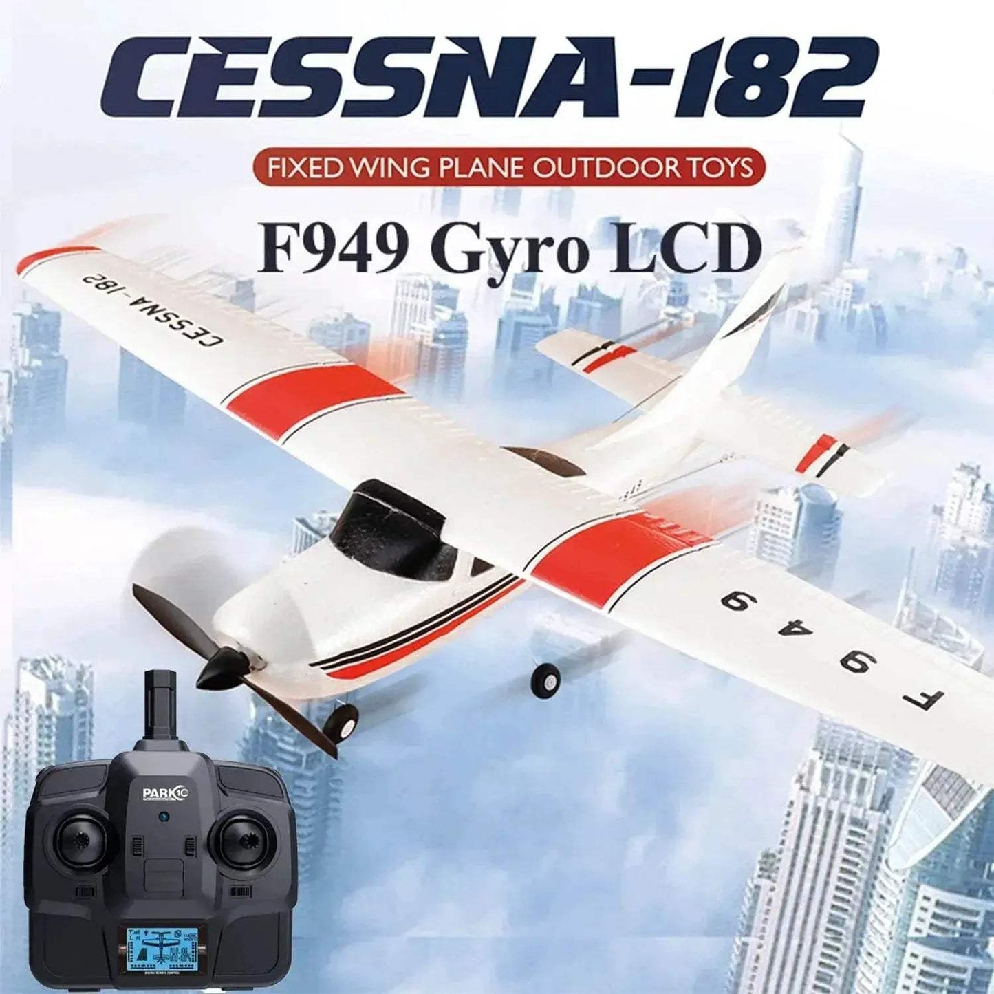 WLtoys 2.4G F949 LCD Version RC Airplane Cessna 182 RTF - ToylandEU