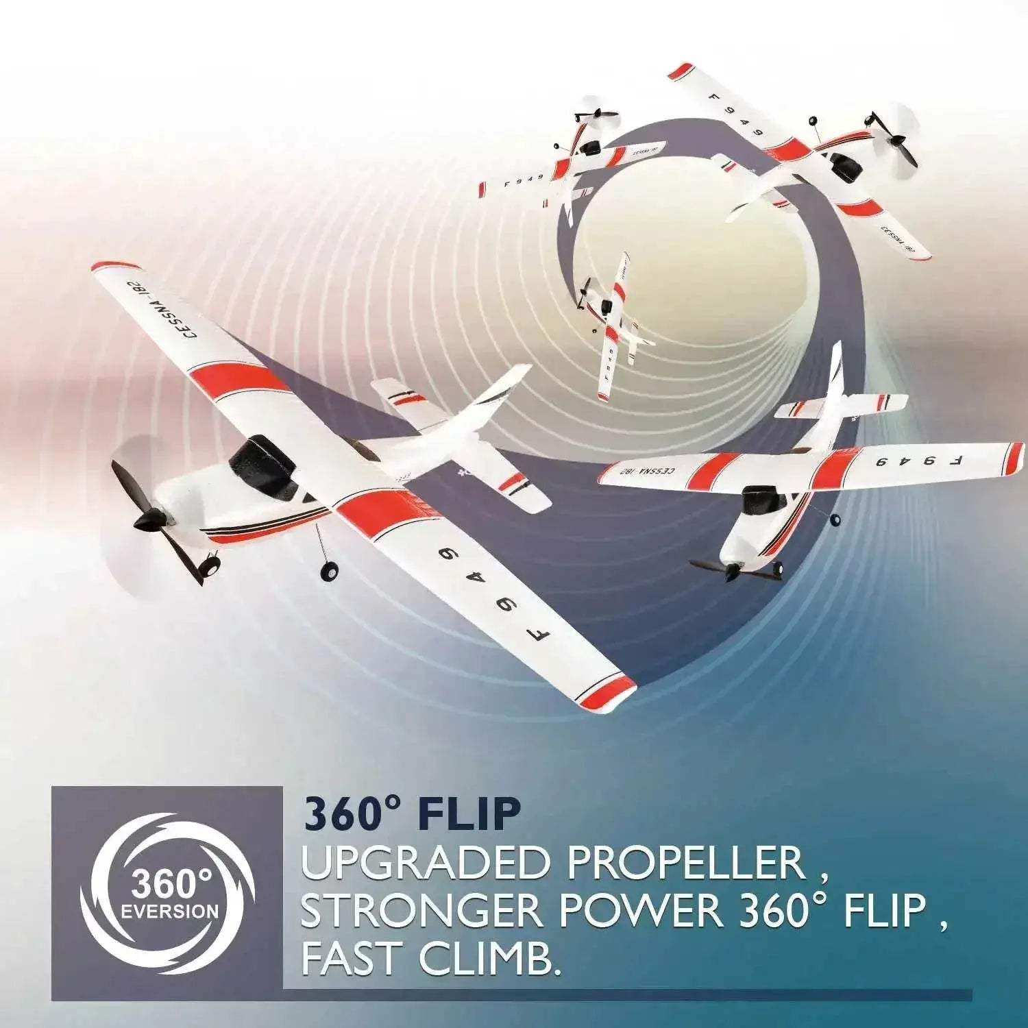 WLtoys 2.4G F949 LCD Version RC Airplane Cessna 182 RTF - ToylandEU