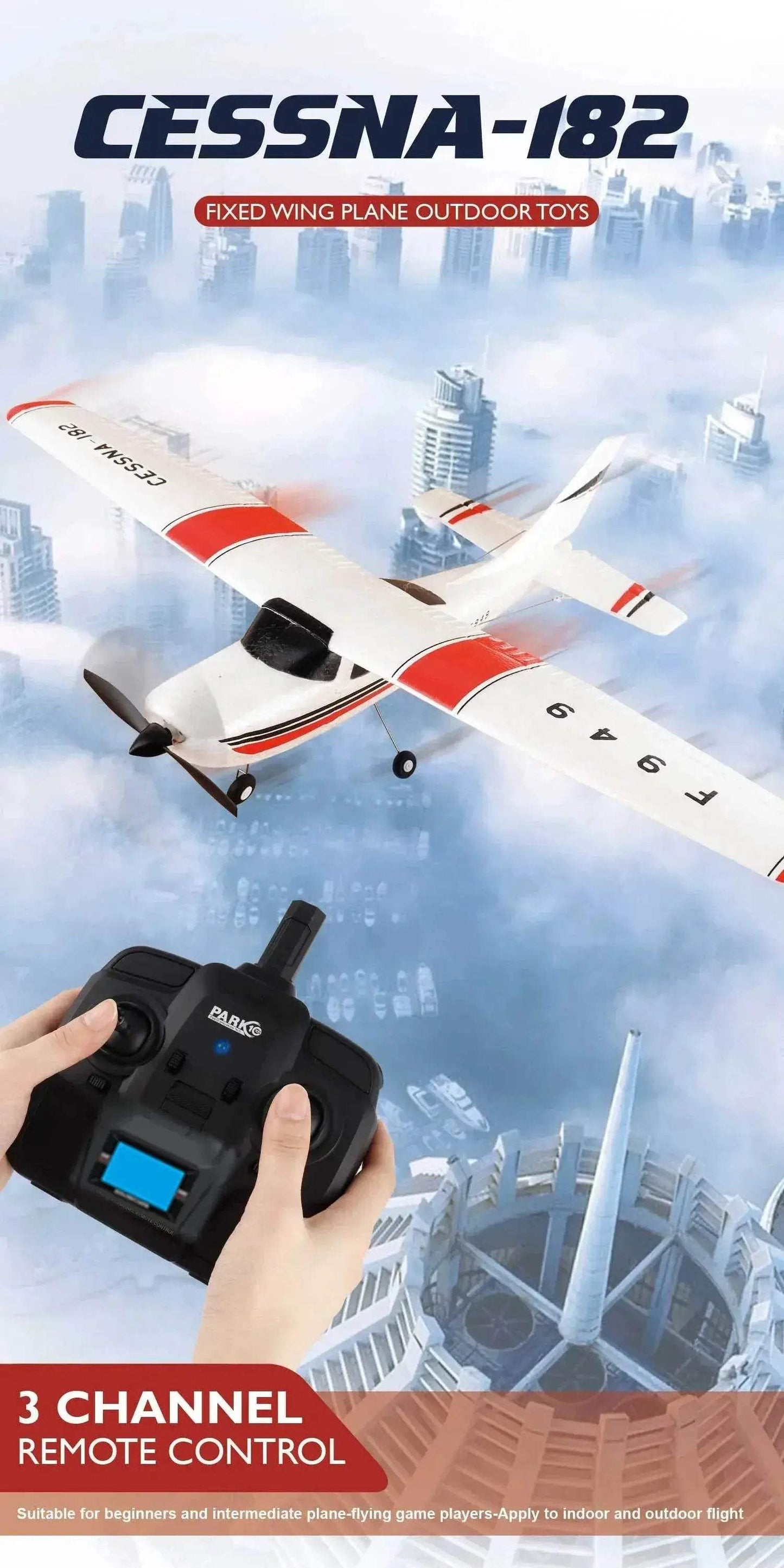 WLtoys 2.4G F949 LCD Version RC Airplane Cessna 182 RTF - ToylandEU