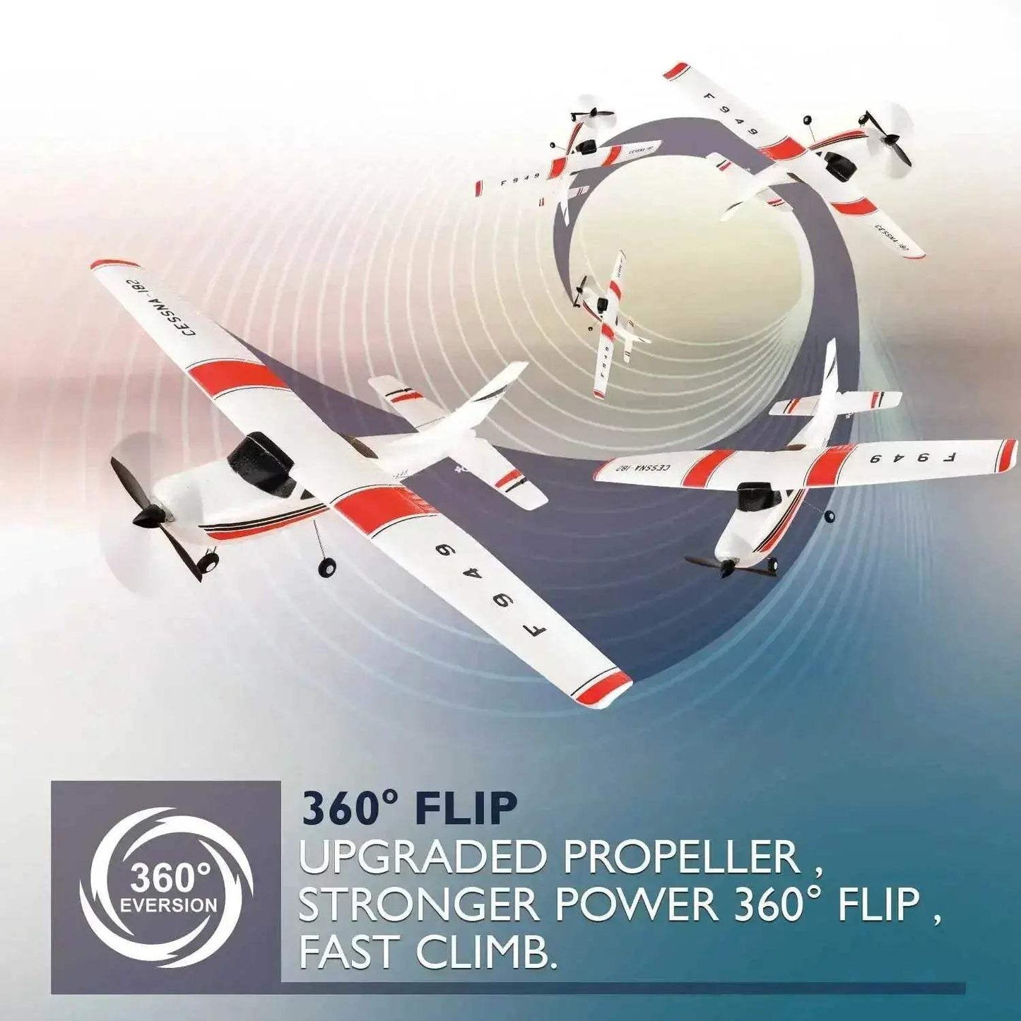 WLtoys 2.4G F949 LCD Version RC Airplane Cessna 182 RTF - ToylandEU