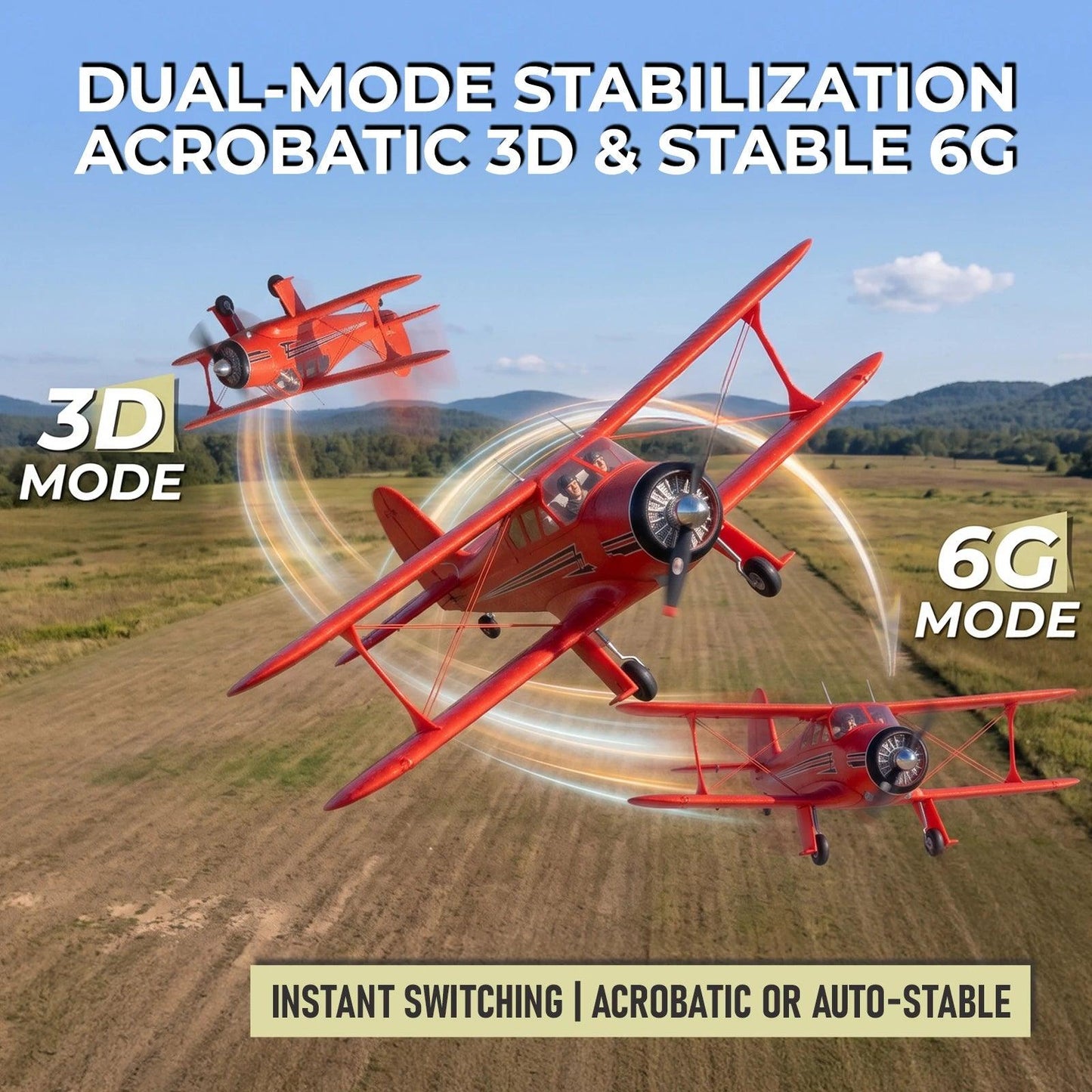 WLtoys D17S RC Biplane Brushless RTF | Toylandeu