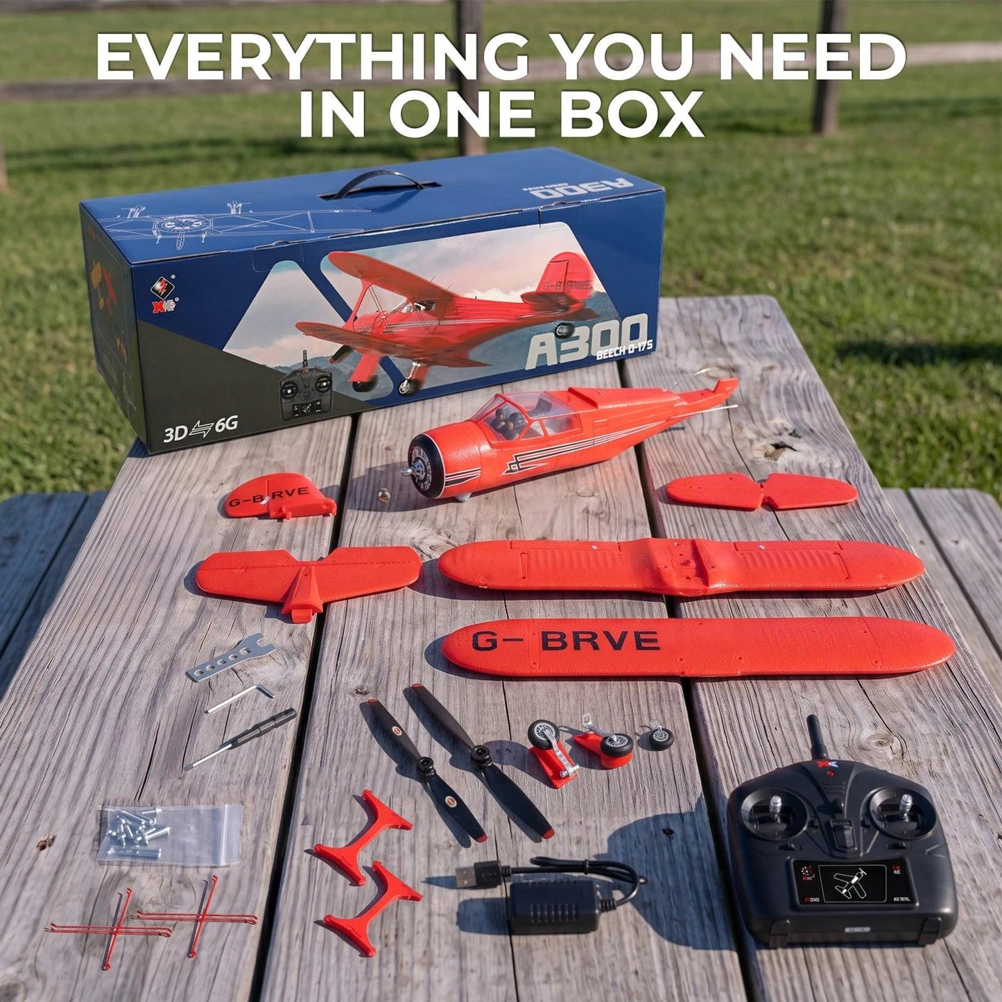 WLtoys D17S RC Biplane Brushless RTF | Toylandeu