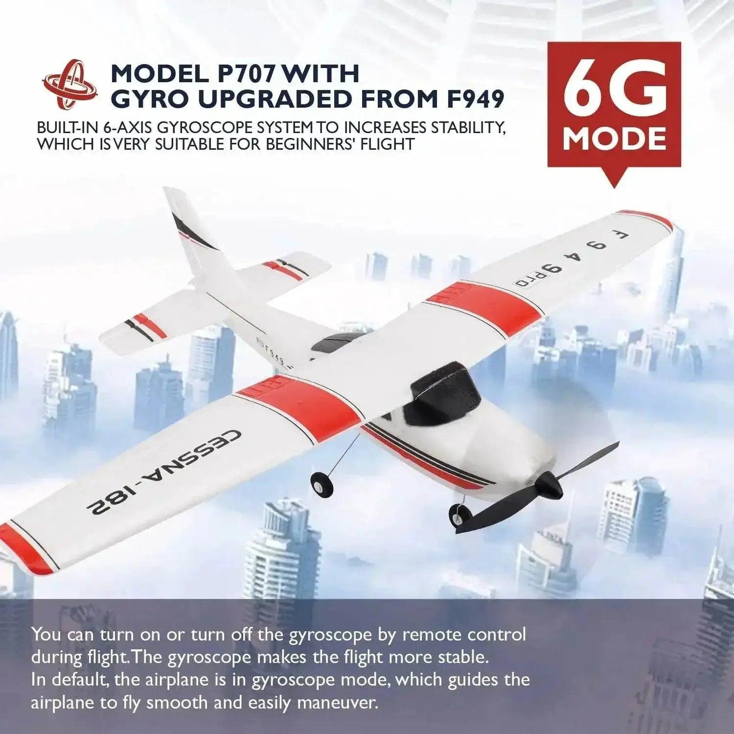  WLtoys F949 2.4G 3Ch RC Airplane With Gyroscope RTF -  ToylandEU™