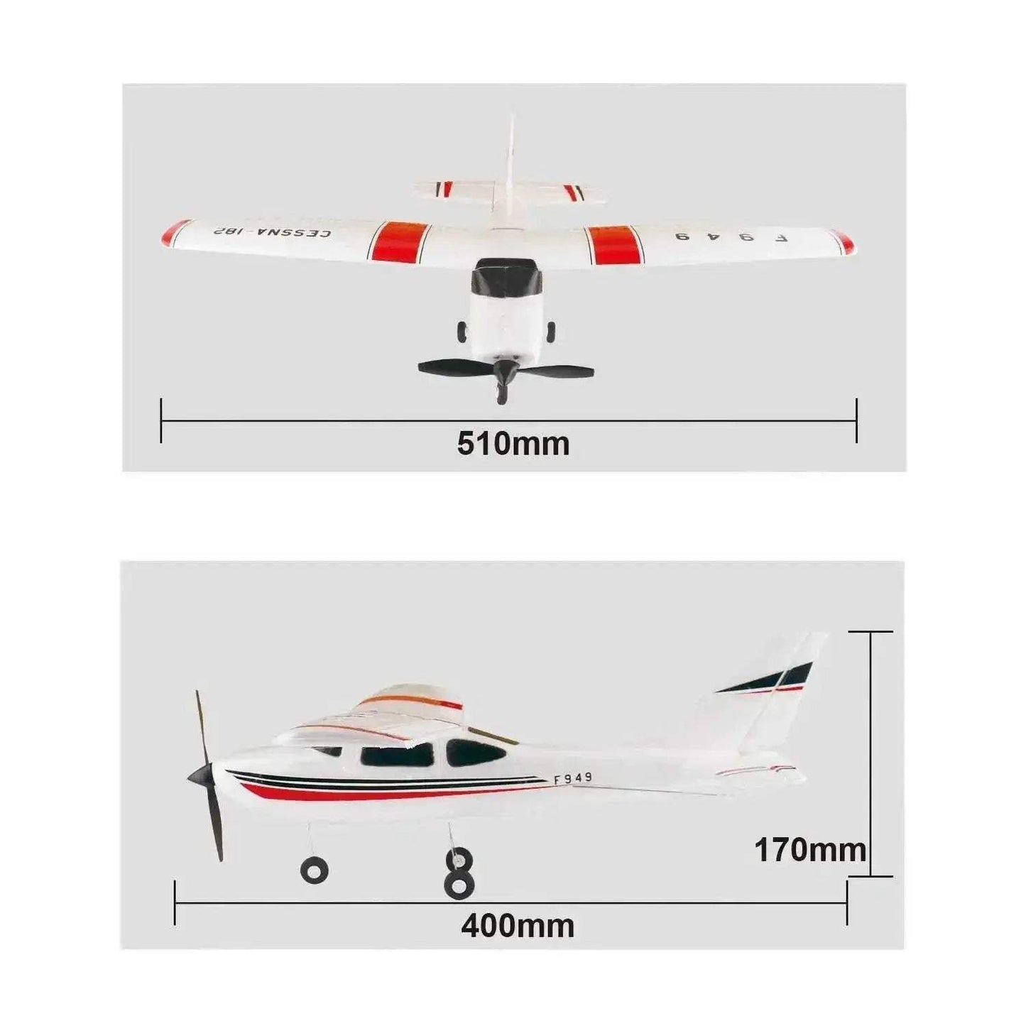  WLtoys F949 2.4G 3Ch RC Airplane With Gyroscope RTF -  ToylandEU™
