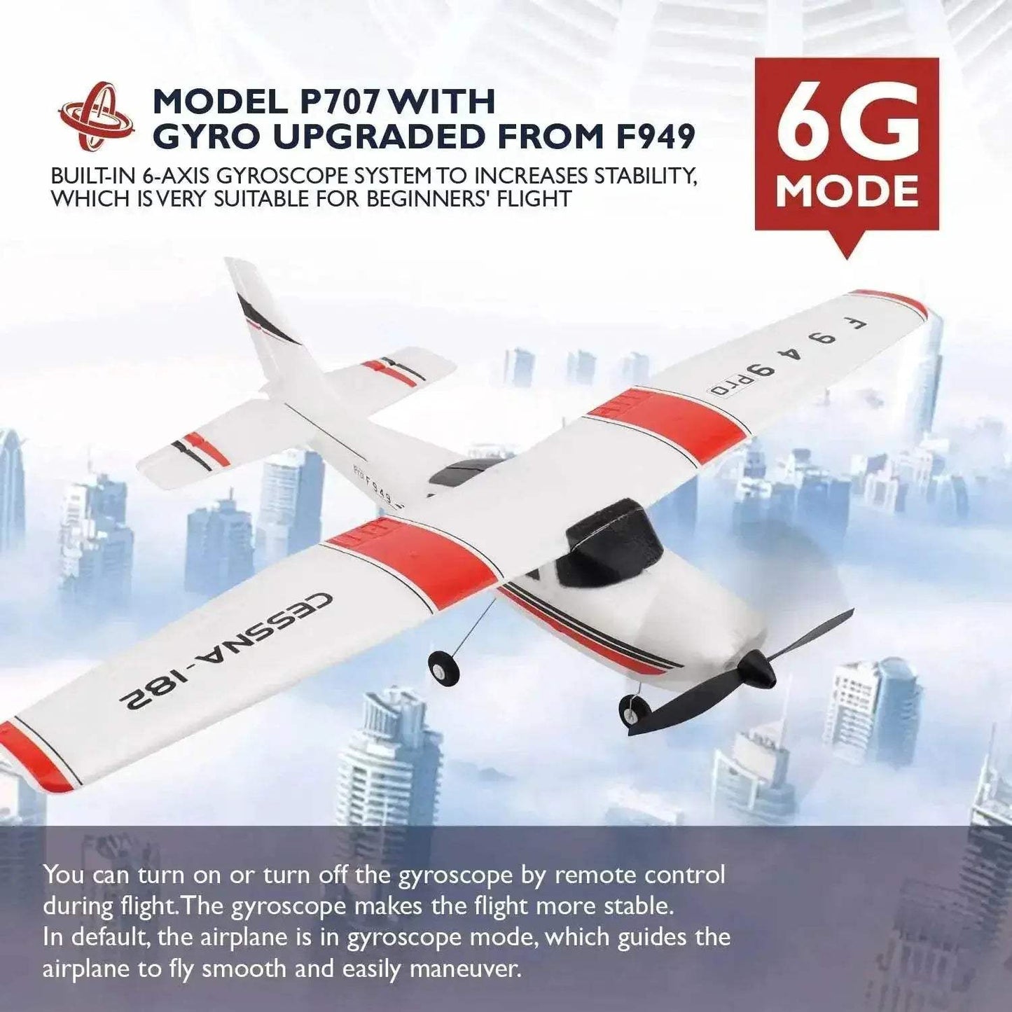  WLtoys F949 2.4G 3Ch RC Airplane With Gyroscope RTF -  ToylandEU™