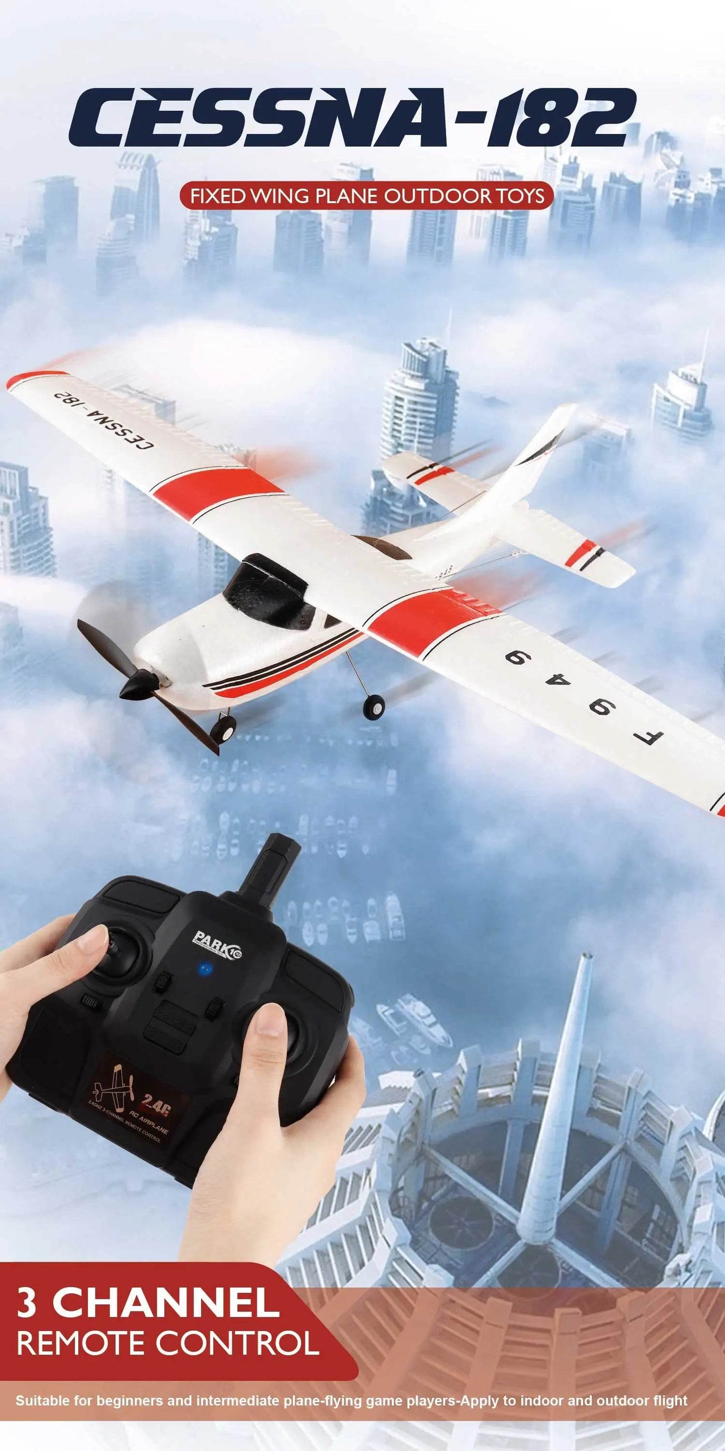WLtoys F949 2.4G 3D6G 3Ch RC Airplane Gyroscope RTF Upgrade - ToylandEU