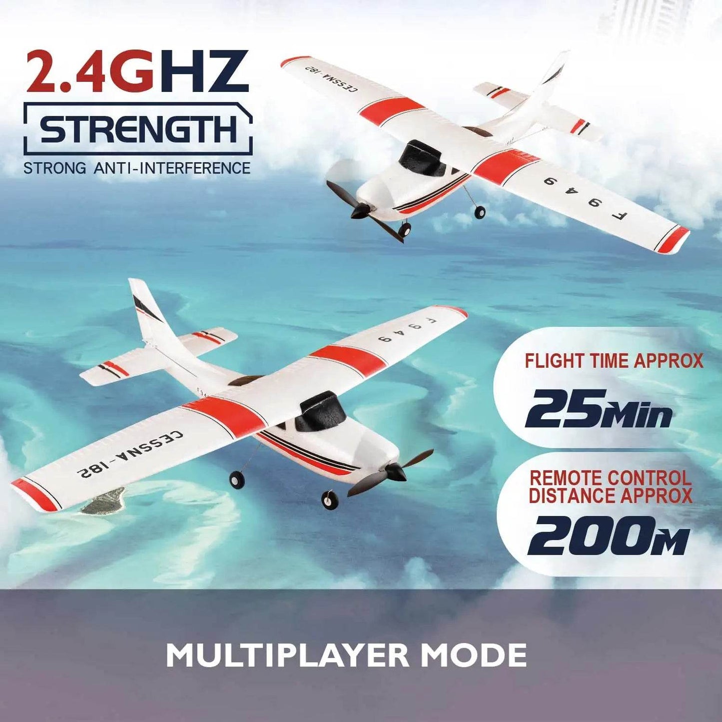 WLtoys F949 2.4G 3D6G 3Ch RC Airplane Gyroscope RTF Upgrade - ToylandEU