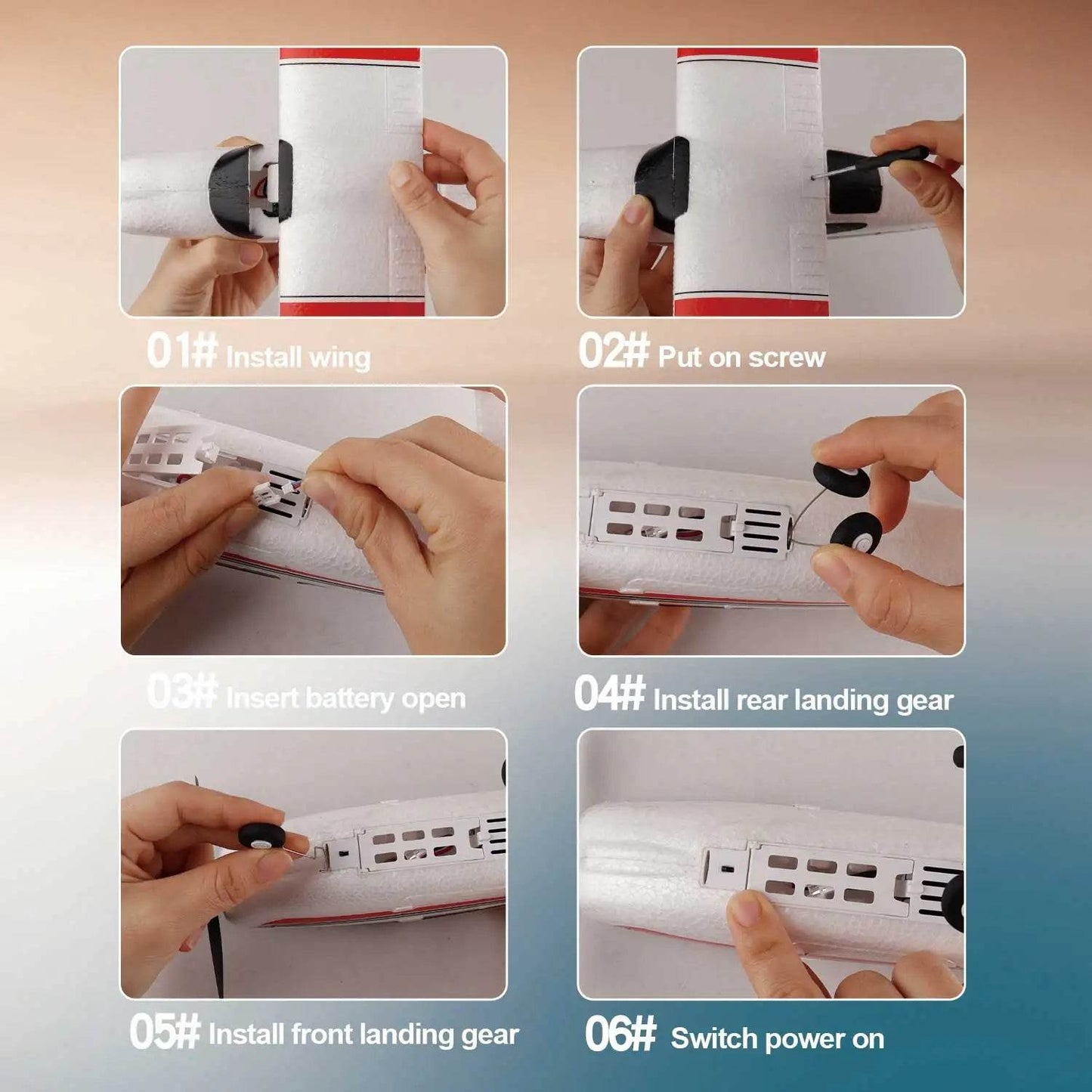 WLtoys F949 2.4G 3D6G 3Ch RC Airplane Gyroscope RTF Upgrade - ToylandEU