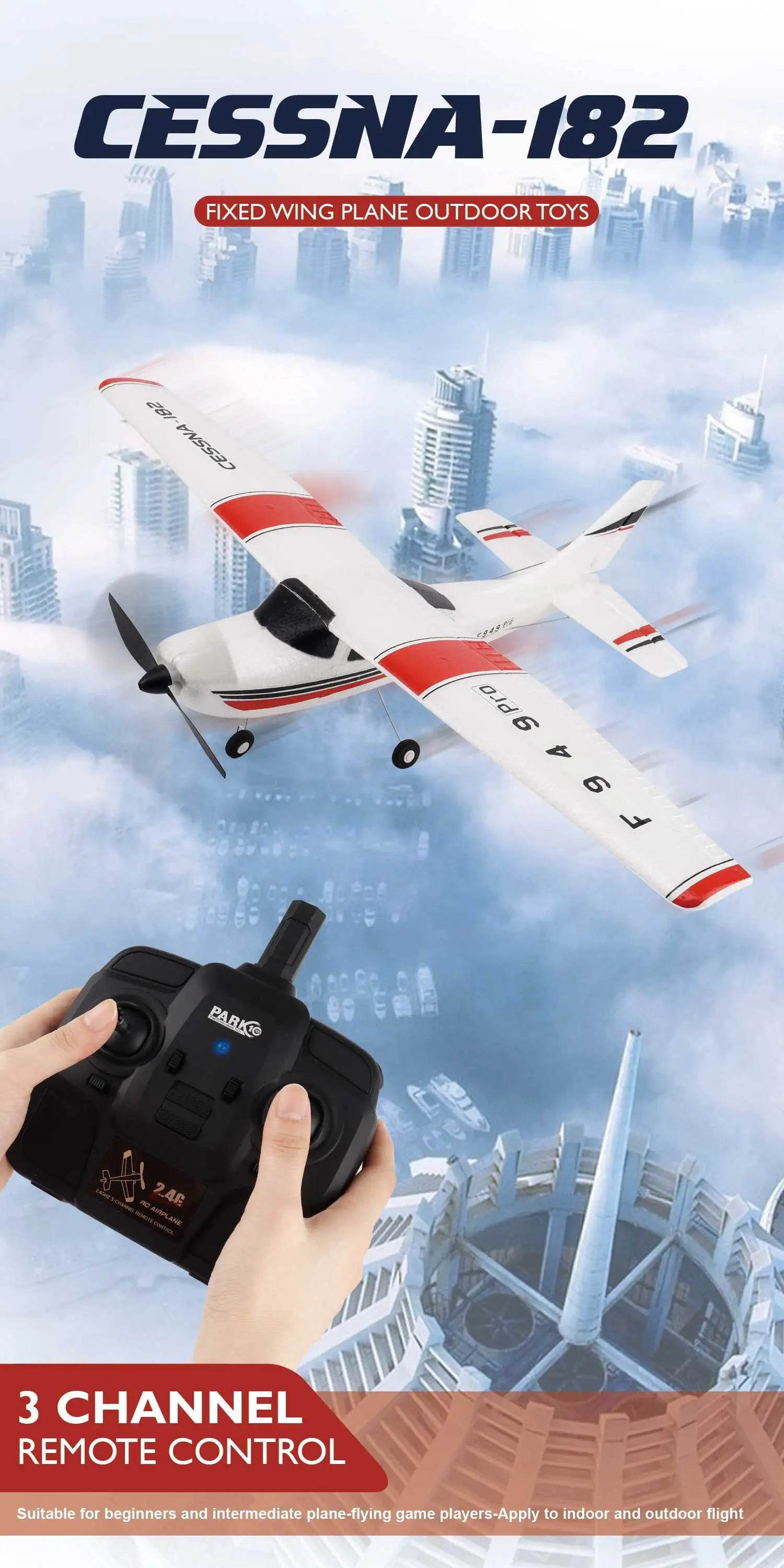WLtoys F949 2.4G 3D6G 3Ch RC Airplane Gyroscope RTF Upgrade - ToylandEU