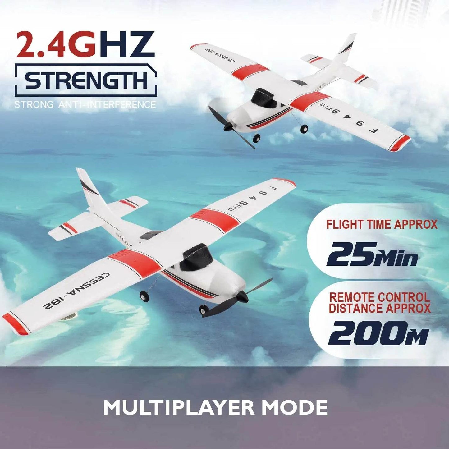 WLtoys F949 2.4G 3D6G 3Ch RC Airplane Gyroscope RTF Upgrade - ToylandEU