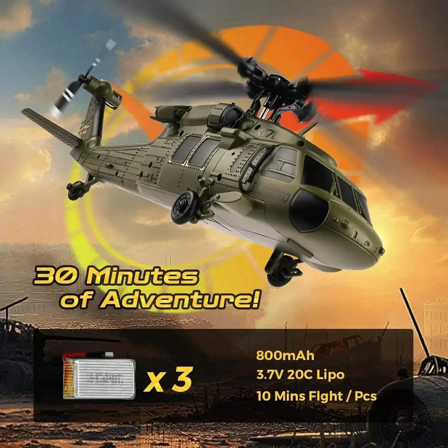 WLtoys K170 Brushless RC Helicopter With One Key Takeoff - ToylandEU