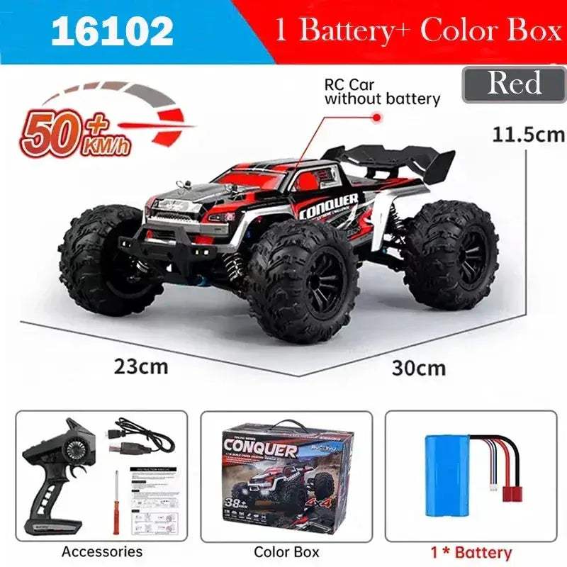 WLtoys RC Car 4x4 Off-Road High Speed With LED Lights - ToylandEU