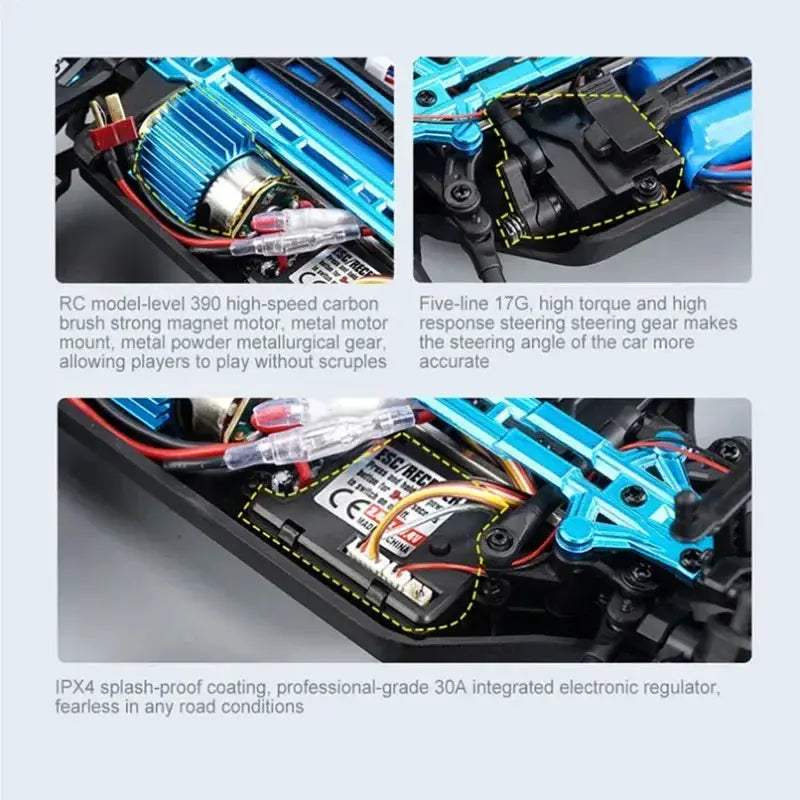 WLtoys RC Car 4x4 Off-Road High Speed With LED Lights - ToylandEU