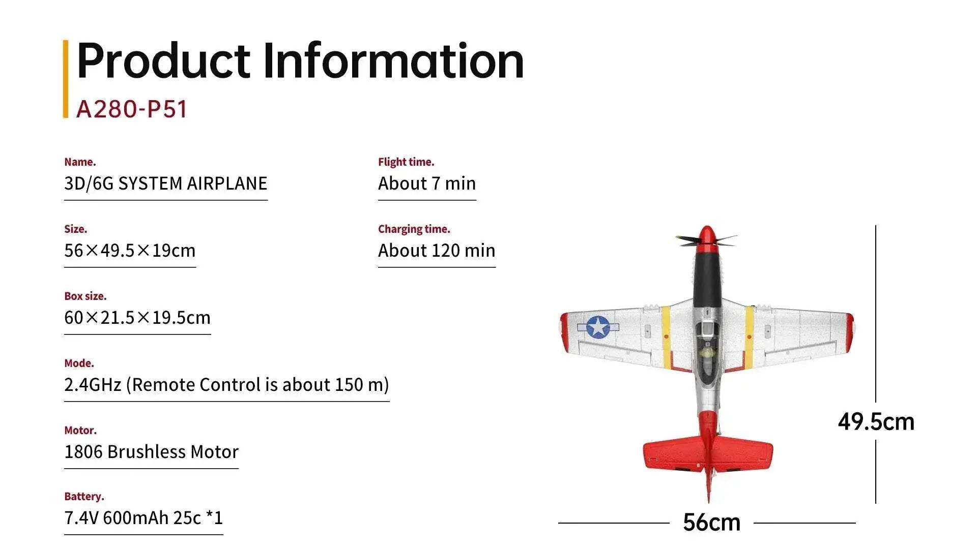 WLtoys XK A280 RC Plane 2.4G 4CH Aircraft for Kids - ToylandEU
