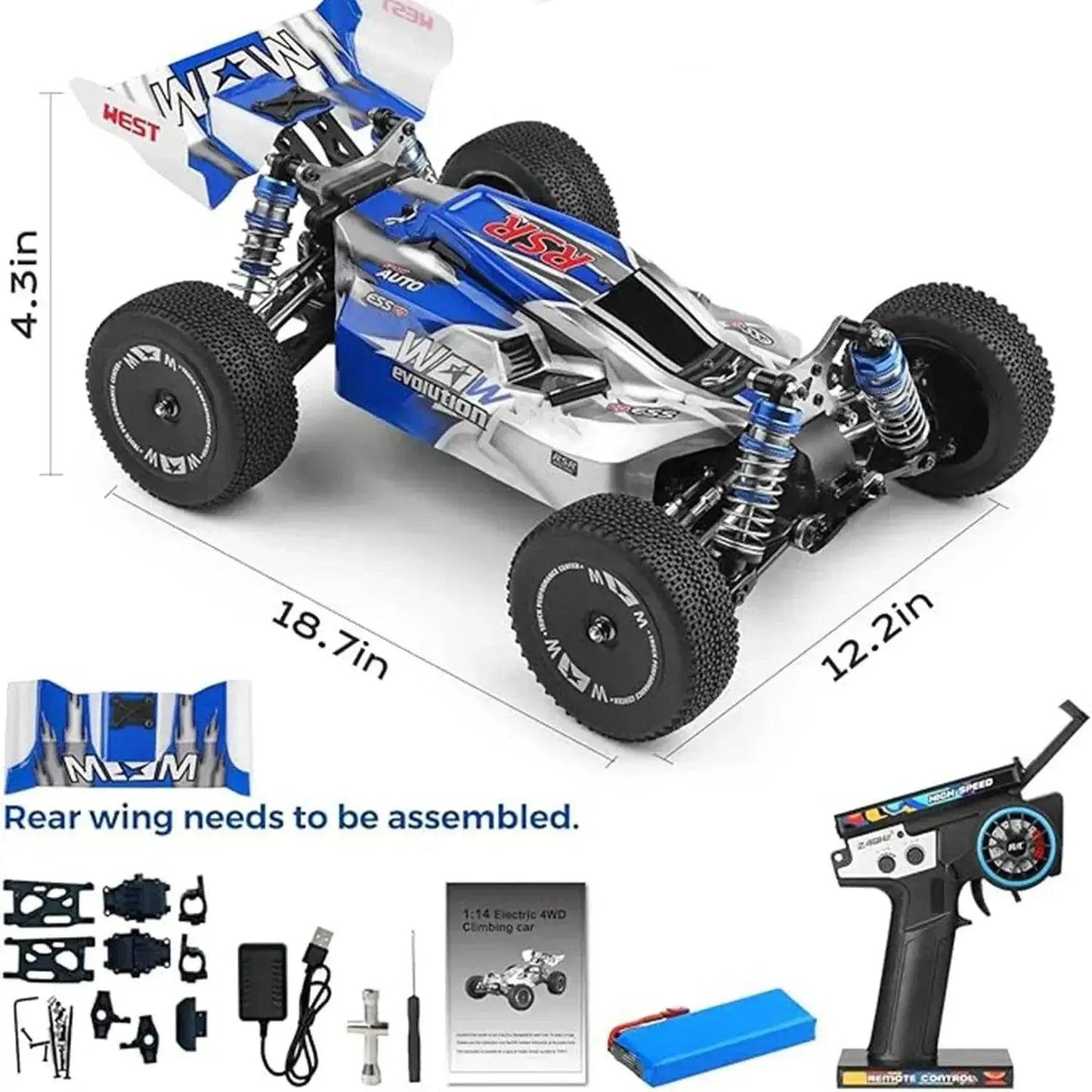  WLtoys144011 1/14 4WD RC Cars for Adults Max 43 Mph -  ToylandEU™