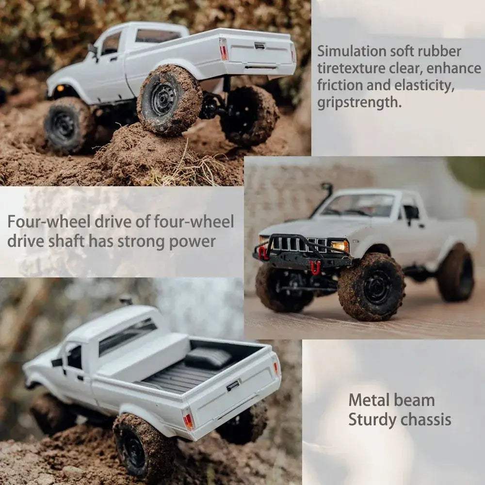 WPL C24 RC Car 4WD Rock Crawler Superior Waterproof Durable - ToylandEU