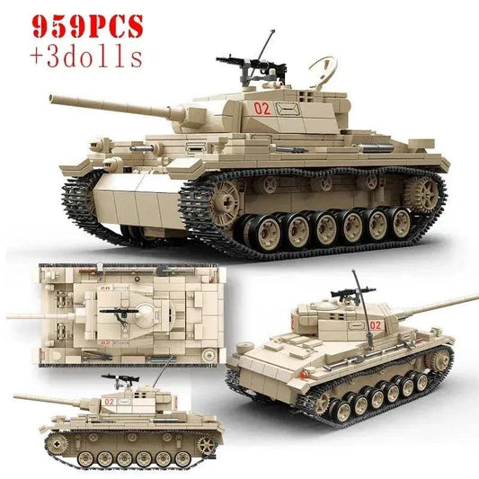  WW2 German Tank Building Blocks For Kids Educational -  ToylandEU™