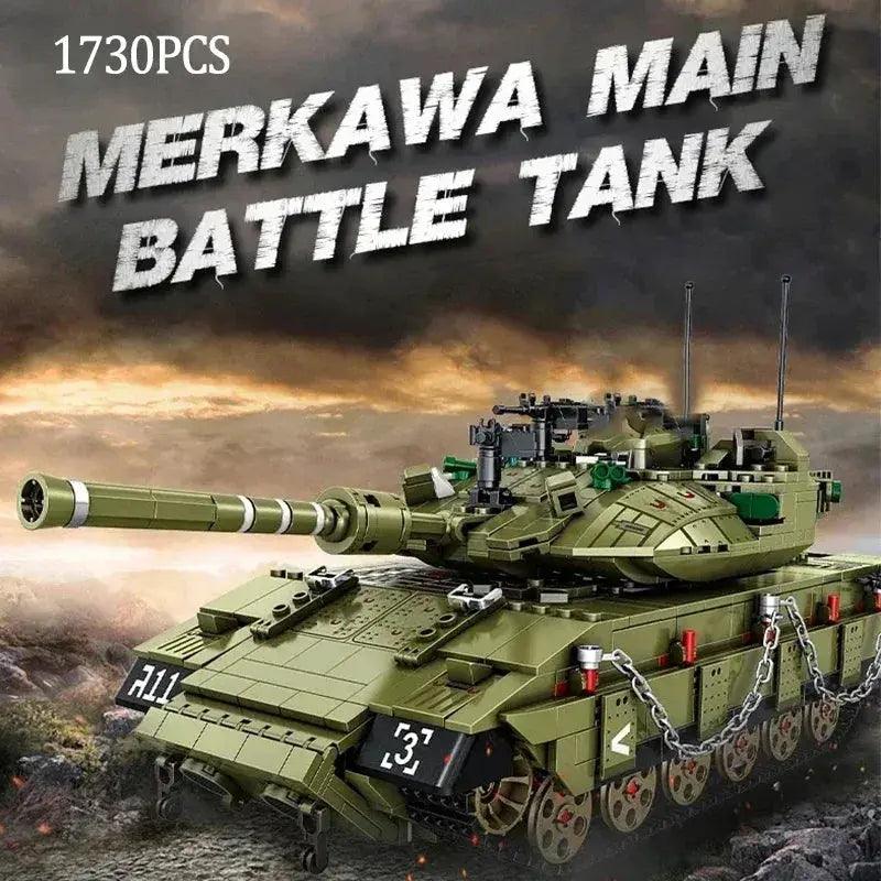  WW2 Military Tank Building Blocks Educational T90 -  ToylandEU™