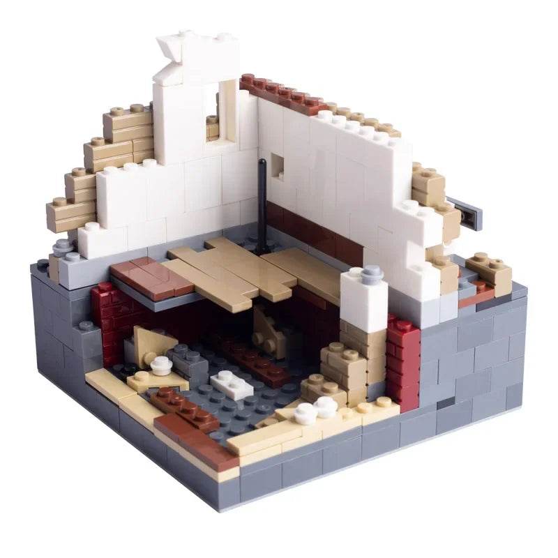 WW2 Ruins Building Blocks German Army Soldiers Figures Toys - ToylandEU