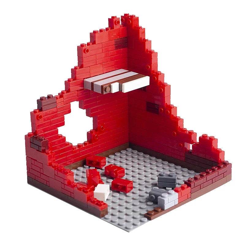 WW2 Ruins Building Blocks German Army Soldiers Figures Toys - ToylandEU