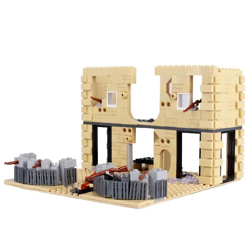 WW2 Ruins Building Blocks German Army Soldiers Figures Toys - ToylandEU