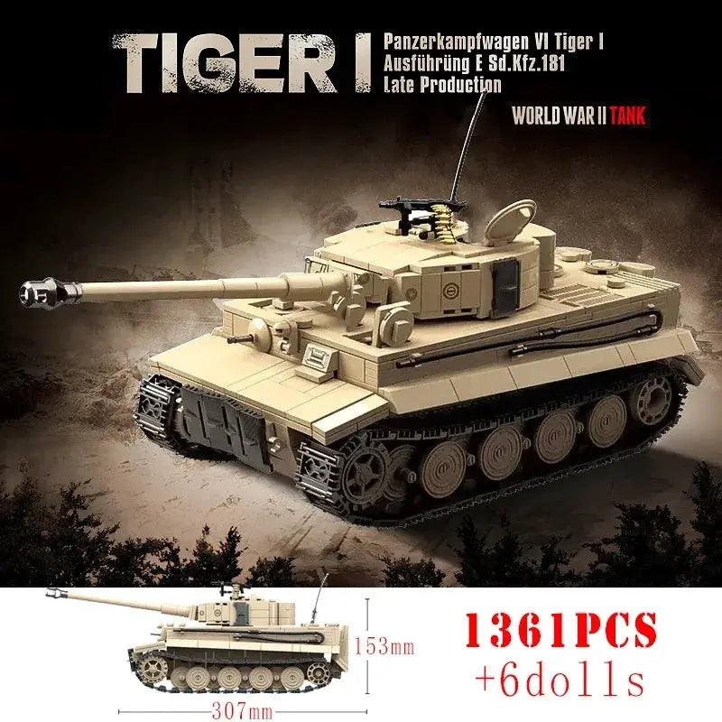  WW2 Tiger I Tank Lego Compatible Blocks For Kids Safe -  ToylandEU™