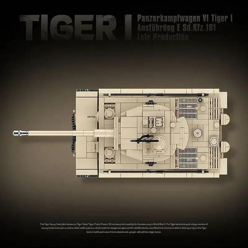  WW2 Tiger I Tank Lego Compatible Blocks For Kids Safe -  ToylandEU™