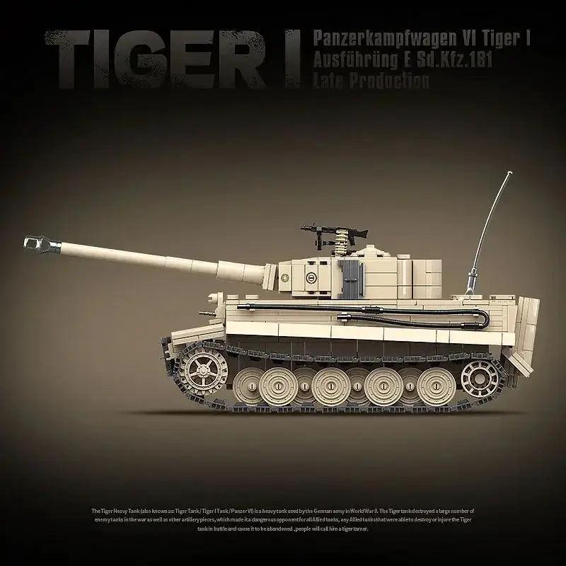  WW2 Tiger I Tank Lego Compatible Blocks For Kids Safe -  ToylandEU™