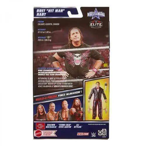 WWE WrestleMania 2022 Elite Articulated Action Figure Bret Hart - ToylandEU