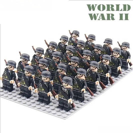  WWII German Soldier Minifigures 24 Piece Lego Set -  ToylandEU™