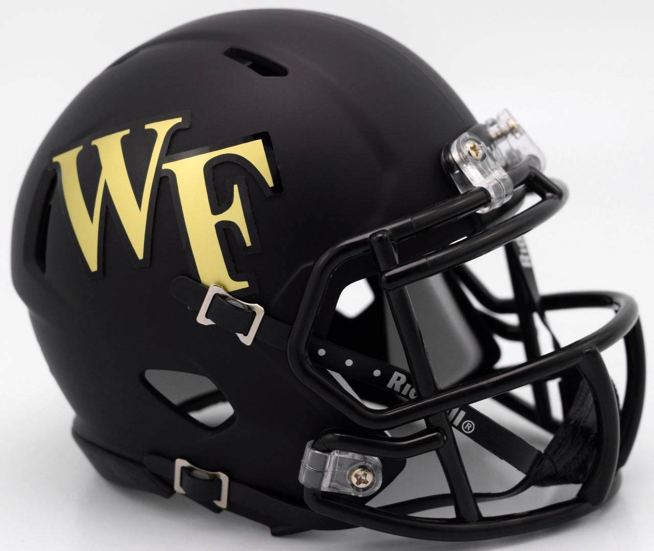Wake Forest Demon Deacons Riddell Mini Helmet Matte Black - ToylandEU