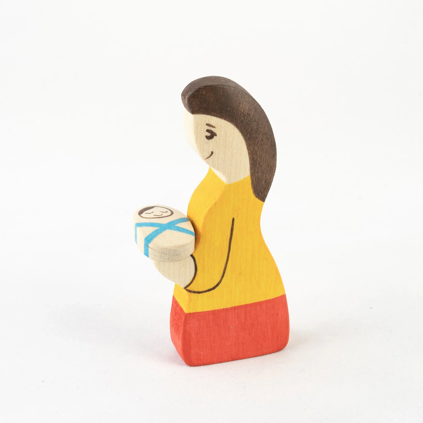 Waldorf Wooden Farm Family Set Hand Carved and Painted - ToylandEU