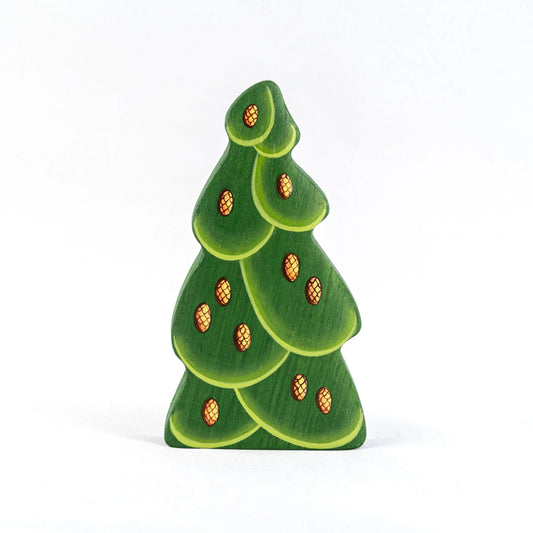 Waldorf Handmade Wooden Christmas Tree With Pinecones Safe For Children - ToylandEU