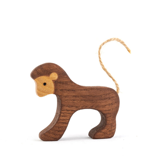 Waldorf Wooden Monkey Figurine Handmade Educational Toy - ToylandEU