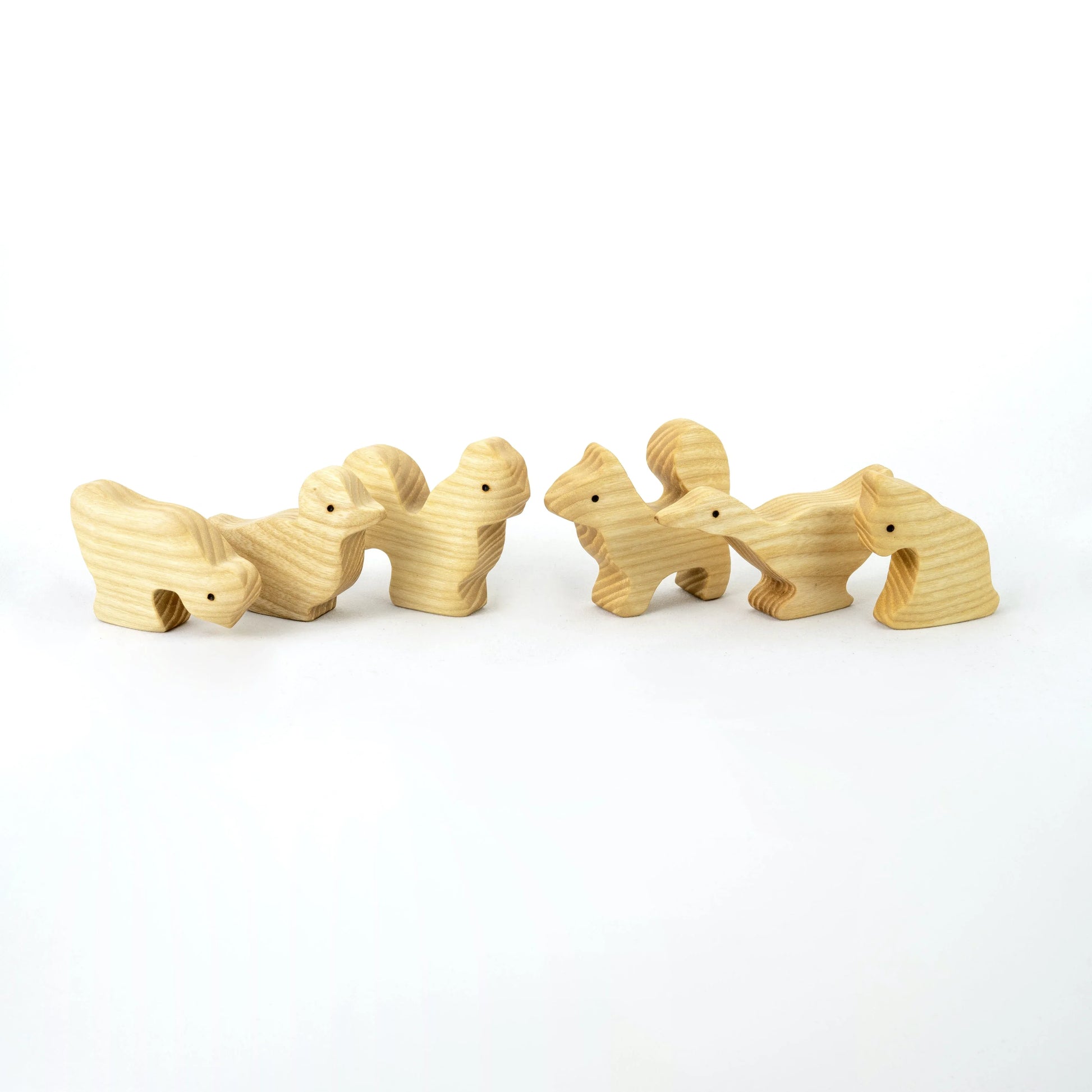 Waldorf Wooden Farm Animals Set For Creative Imaginative Play - ToylandEU