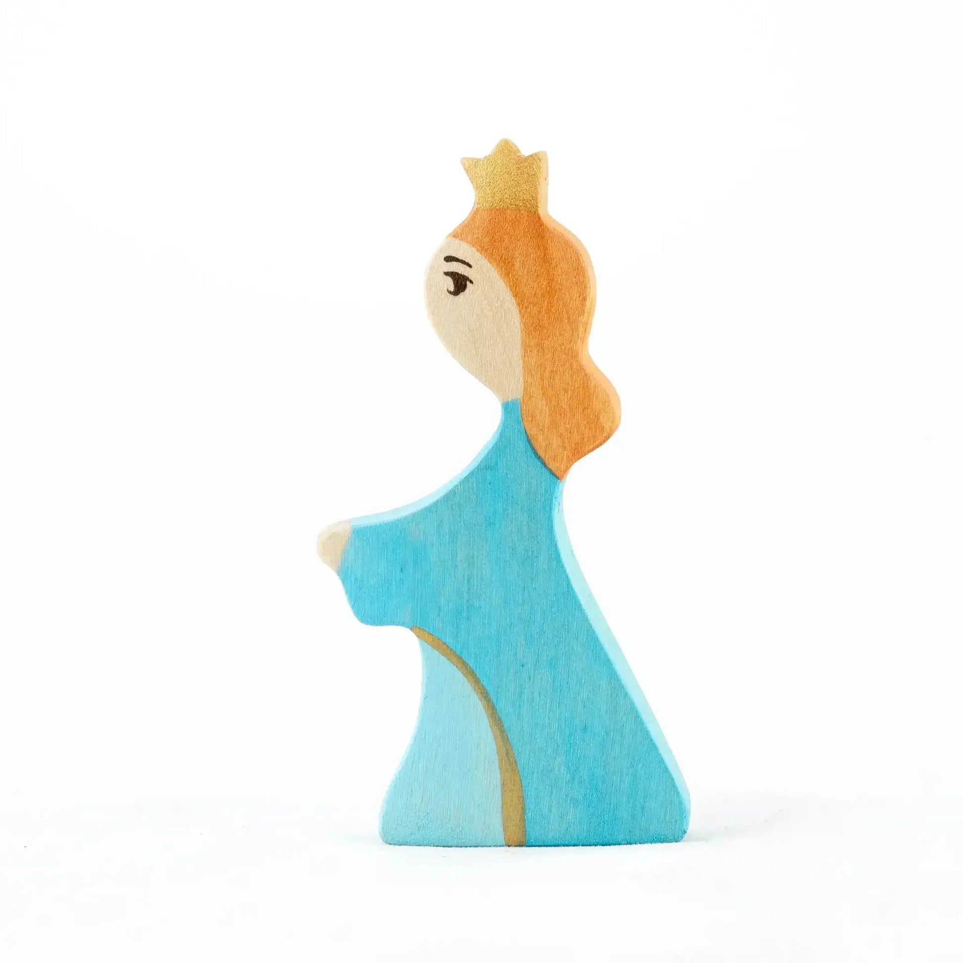 Waldorf Wooden Prince and Princess Figures Handcrafted for Imaginative Play - ToylandEU