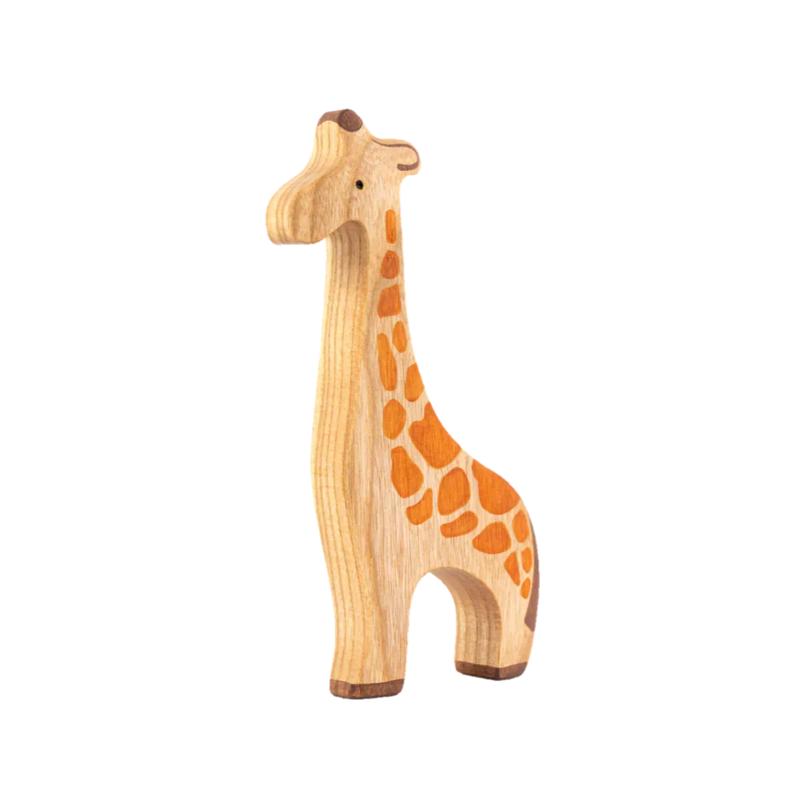 Waldorf Wooden Safari Animals Set Of 9 Hand Painted - ToylandEU