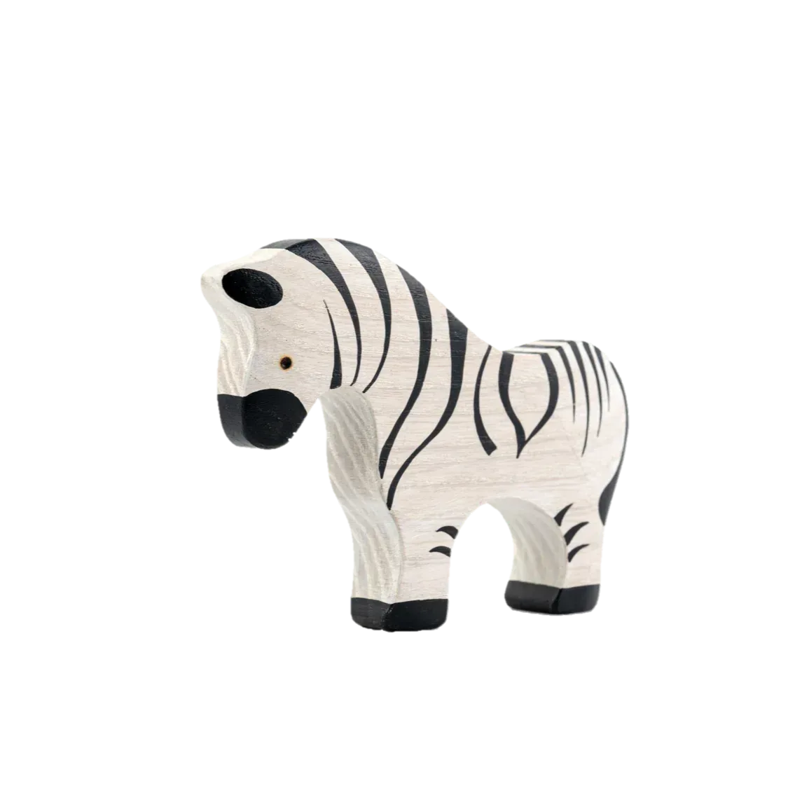 Waldorf Wooden Safari Animals Set Of 9 Hand Painted - ToylandEU