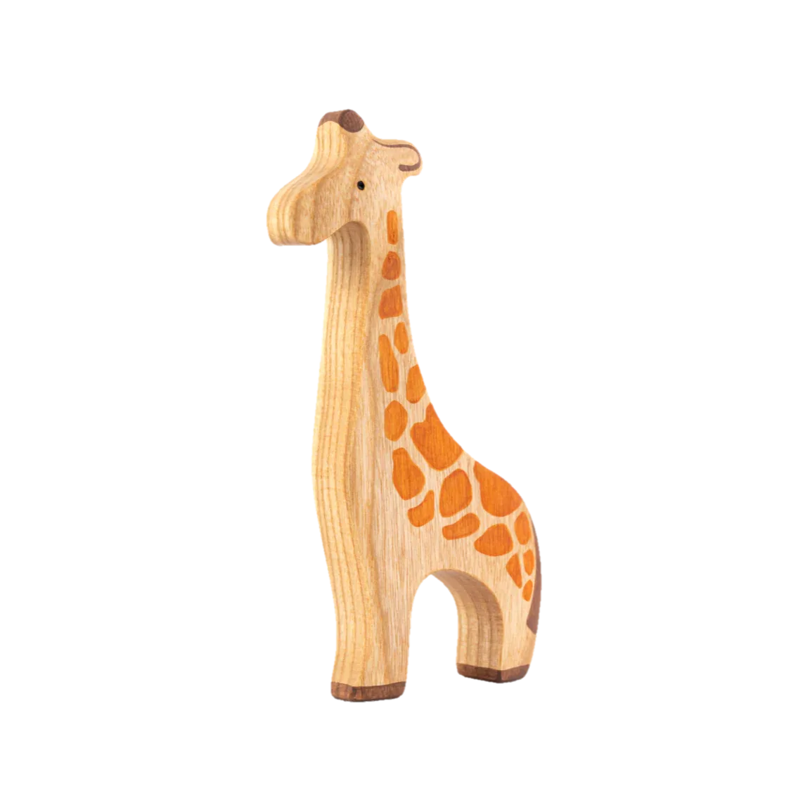 Waldorf Wooden Safari Animals Set of 9 Hand Painted - ToylandEU