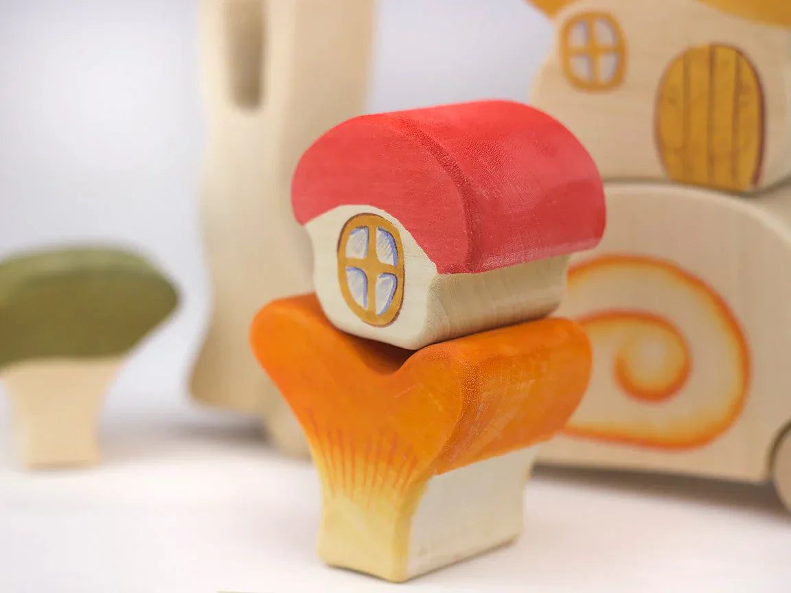 Wooden Snail Puzzle Pack Of 6 For Kids With Wheels - ToylandEU