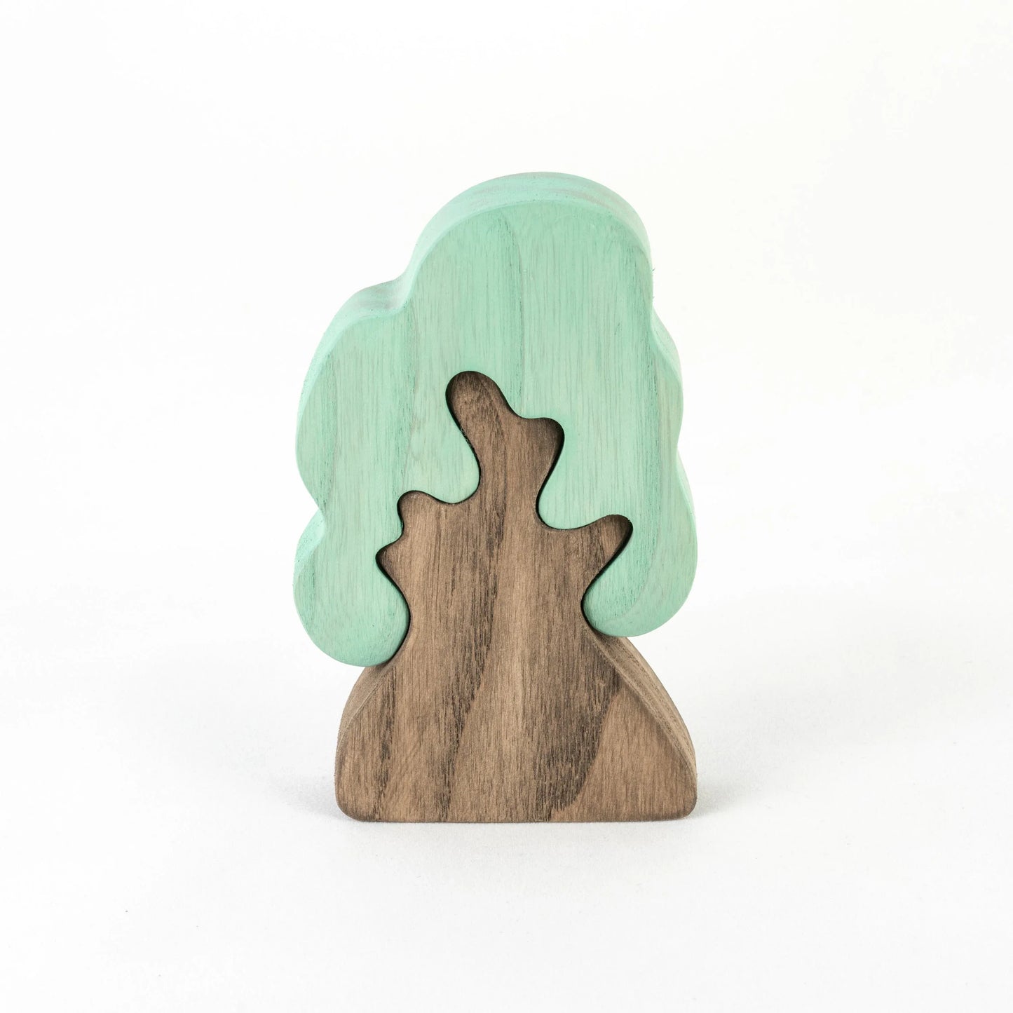 Waldorf Wooden Toy Winter Oak Tree Puzzle - ToylandEU