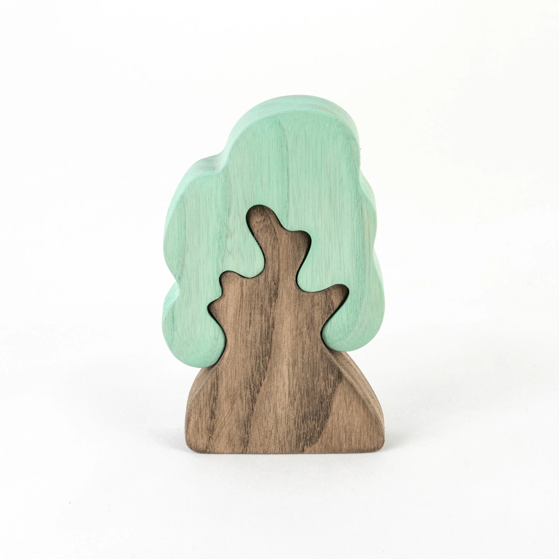 Waldorf Wooden Toy Winter Oak Tree Puzzle - ToylandEU