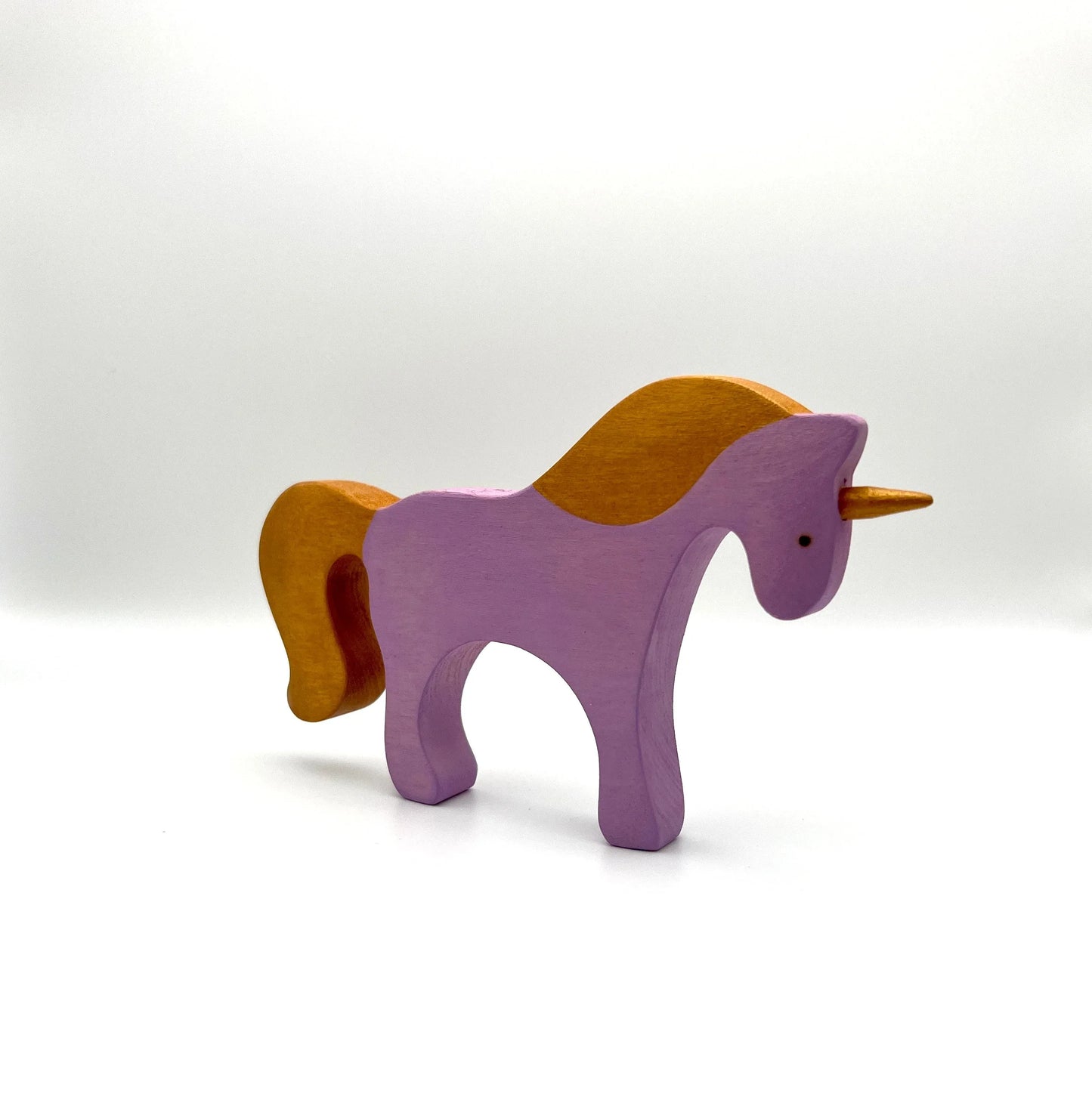 Handmade Wooden Unicorn Toy With Smooth Finish And Safe Paint - ToylandEU